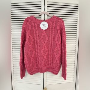 Princess Polly pink oversized sweater size s/m NWT